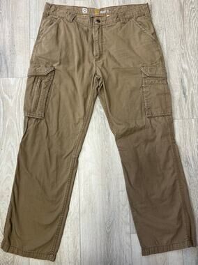 Carhartt 101148-257 Force Tappen Cargo Pants Men 38x31 Relaxed Fit Brown Ripstop